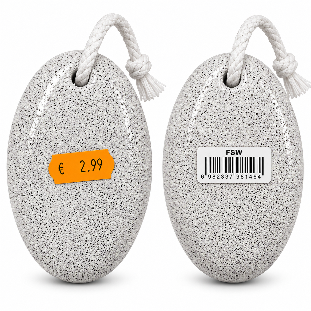 Oval Pumice Stone with Hanging Cord – Foot & Skin Care