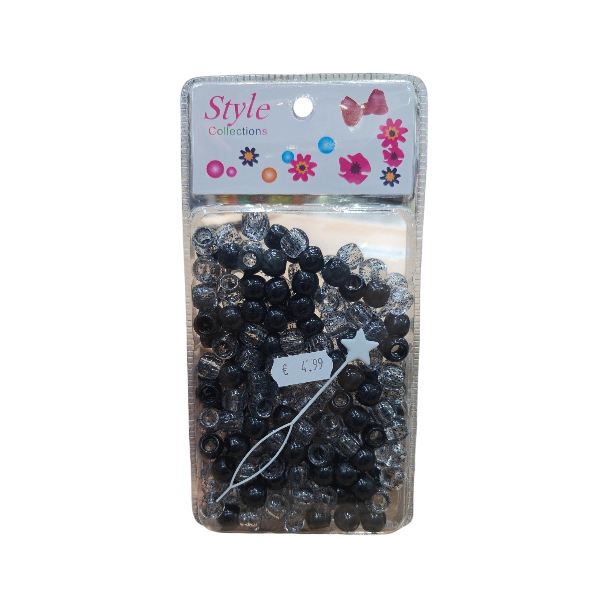 Hair Beads Assorted Colors - Large