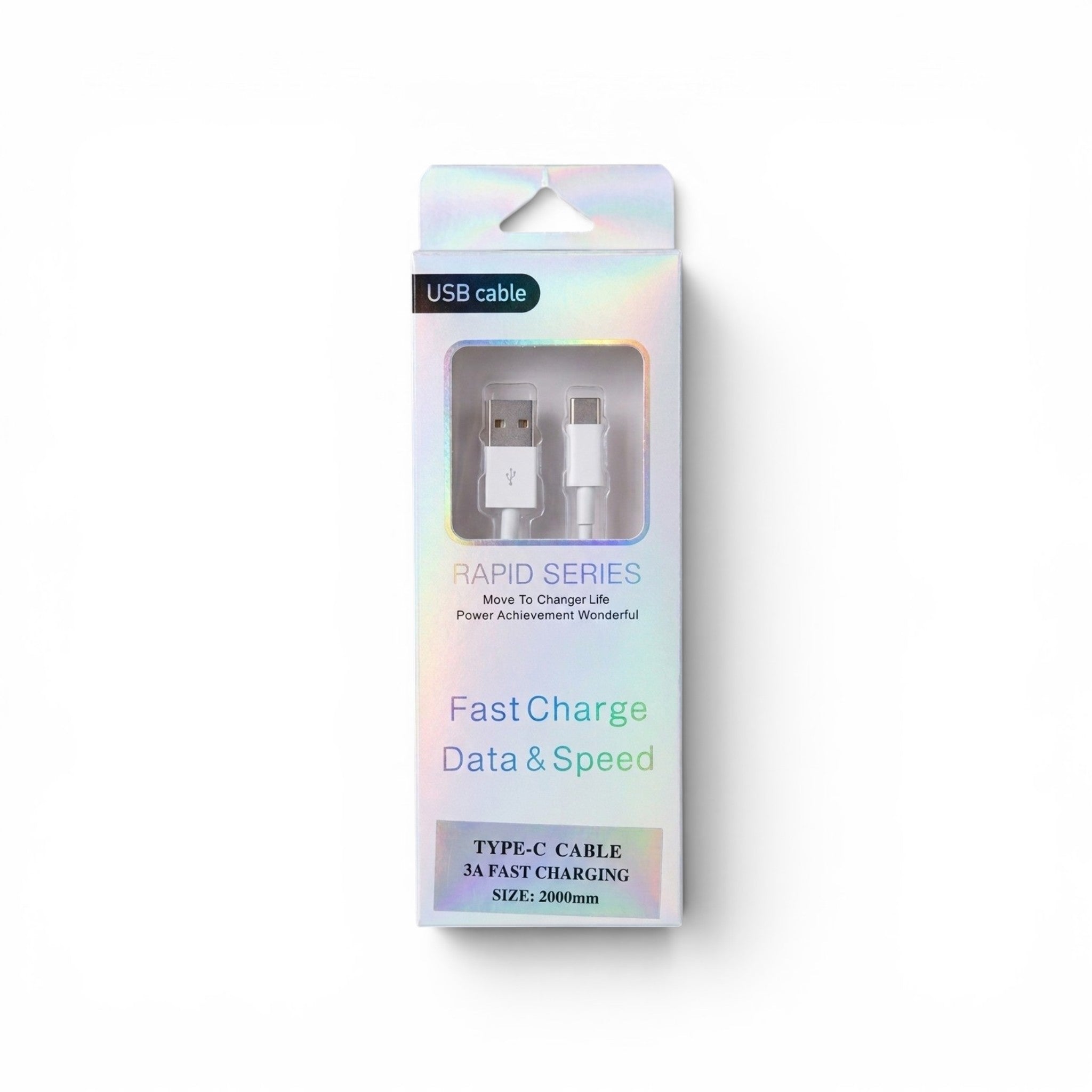 USB-A to USB-C Fast Charging Cable 2m
