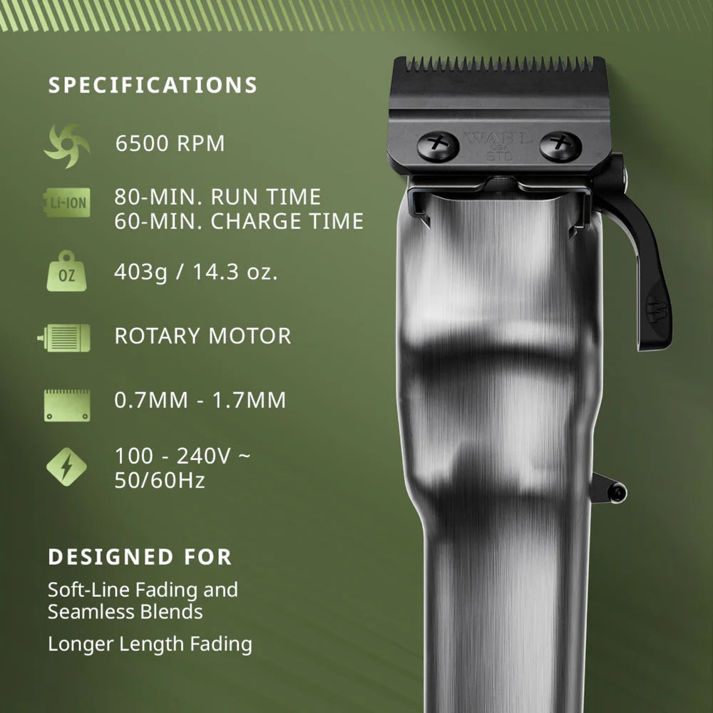 5-Star Legend+ Cord/Cordless Clipper – All-Metal Professional Hair Clipper