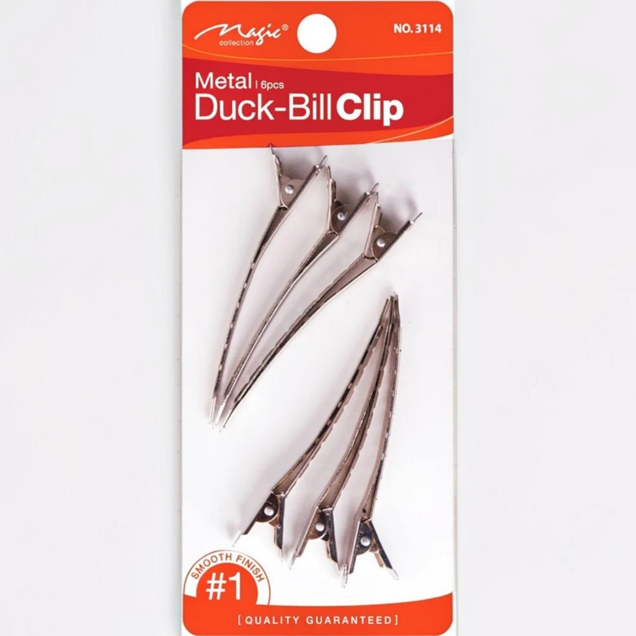 Metal Duck Bill Clips 6pcs