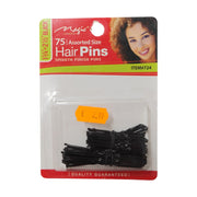 Magic Collection Assorted Size Hair Pins – 75 Pack
