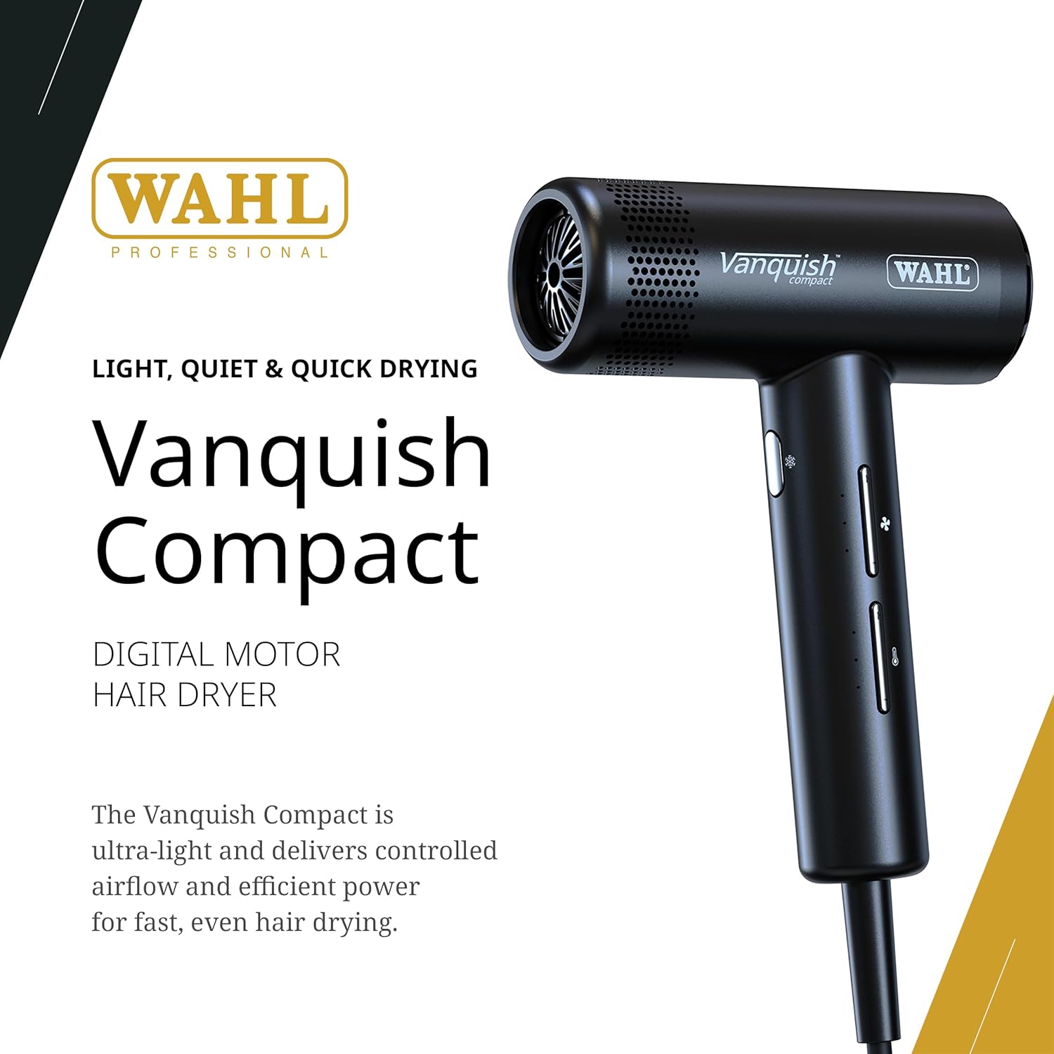 Vanquish Compact Digital Motor Hair Dryer