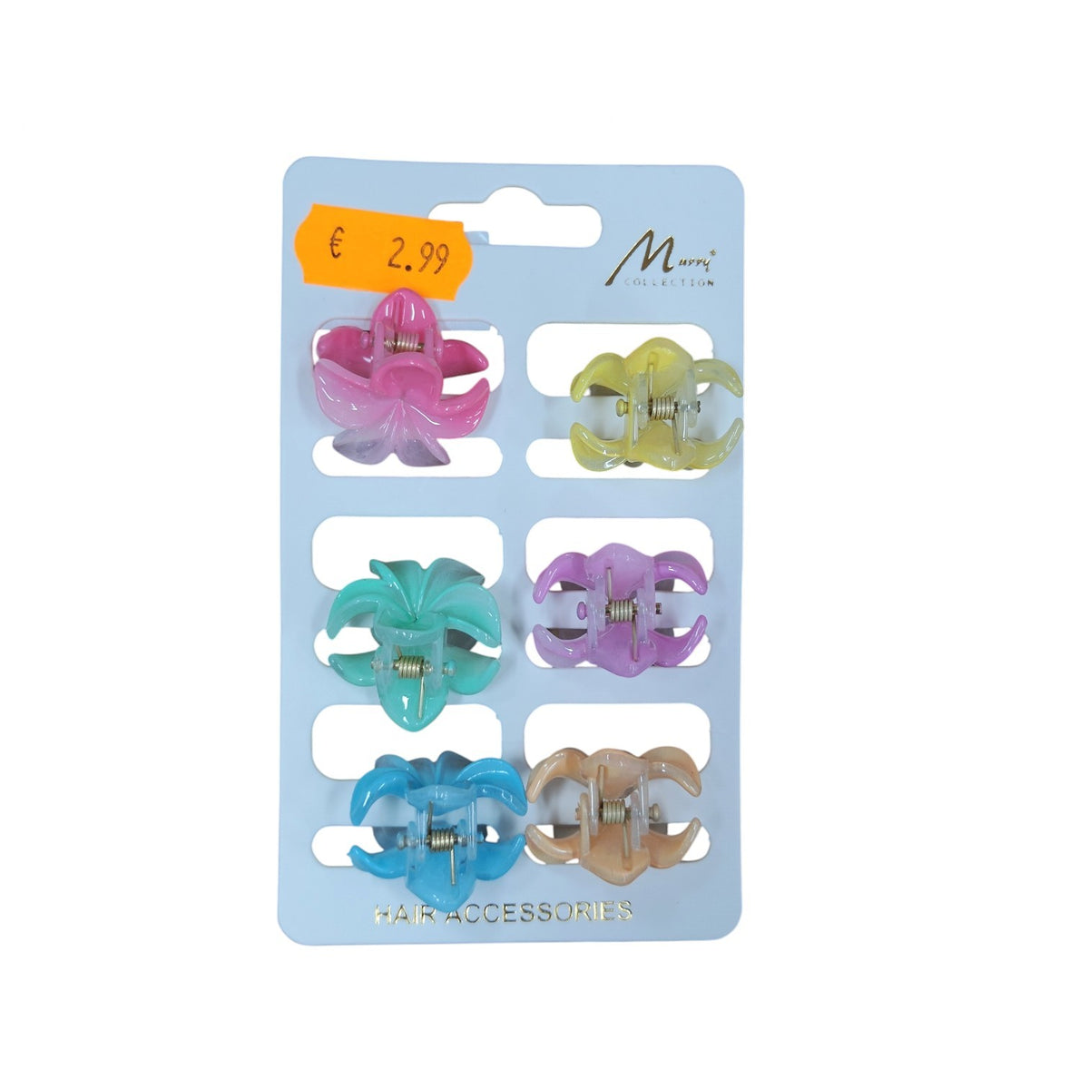 6-Piece Mini Butterfly Hair Claw Clip Set