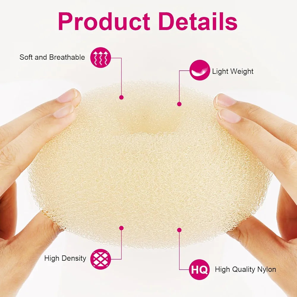 Donut Hair Bun Sponge