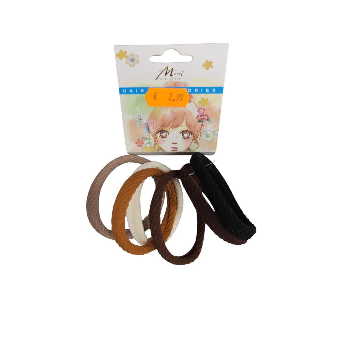 Soft Ribbed Elastic Hair Ties Set