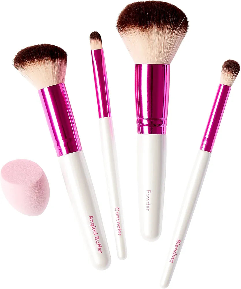 Travel Size Brush Set with Blending Sponge