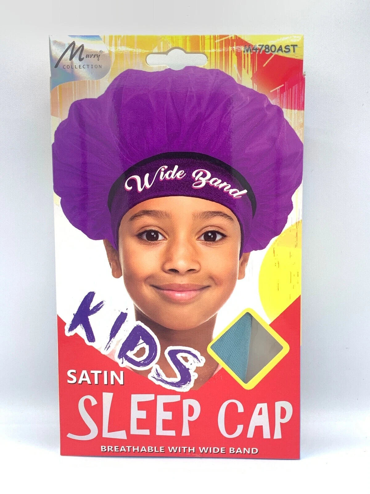 Kids Satin Sleep Cap – Wide Band – Assorted Colors