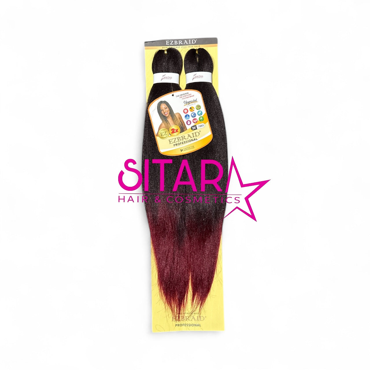 Ez Spetra 2x Synthetic Braids Anti-Itch Fibre For Braiding Hair 20"-26"