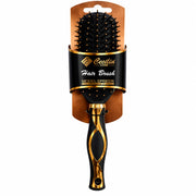 Hair Brush Large Round Barrel Brush – Black & Gold