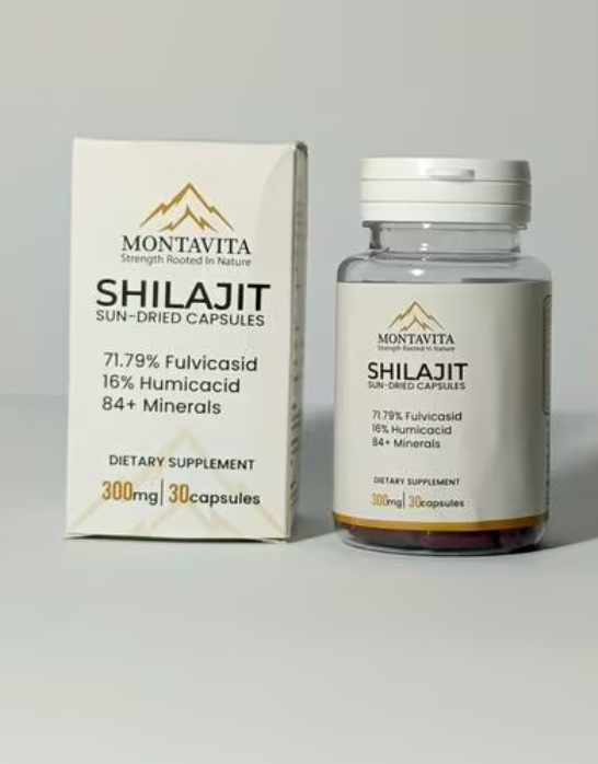 Montavita Shilajit Sun-Dried Capsules 300mg 30 Capsules
